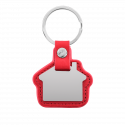 Gepersonaliseerde Gegraveerde Huis Sleutelhanger met Leer Gepersonaliseerde Gegraveerde Huis Sleutelhanger met Leer