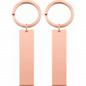 Gepersonaliseerde Sleutelhanger met 2 Gegraveerde Rechthoeken Gepersonaliseerde Sleutelhanger met 2 Gegraveerde Rechthoeken