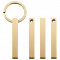 3D Rechthoekige Staaf Gegraveerde Sleutelhanger 3D Rechthoekige Staaf Gegraveerde Sleutelhanger