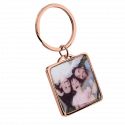 Gepersonaliseerde Luxe Vierkante Sleutelhanger met Foto van Hond of Kat Gepersonaliseerde Luxe Vierkante Sleutelhanger met Foto van Hond of Kat