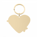 Gepersonaliseerde Gegraveerde Hart Sleutelhanger met Glitters Gepersonaliseerde Gegraveerde Hart Sleutelhanger met Glitters