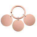 Sleutelhanger met Drie Rondjes - Personaliseer met de Foto's en namen van drie Huisdieren Sleutelhanger met Drie Rondjes - Personaliseer met de Foto's en namen van drie Huisdieren